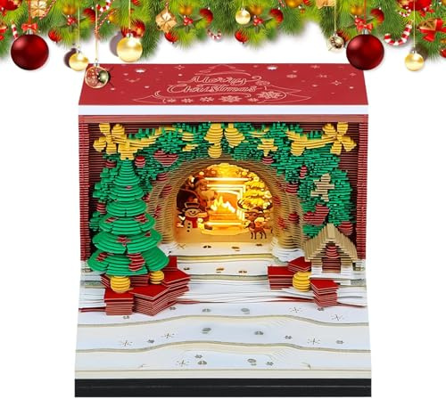 laxreheye Kalender 2026 - Adventskalender 2026 Weihnachten 3D und Hobby mit LED-Lichtern, für Zuhause, Schlafzimmer, Wohnzimmer, Büro, Schule, Erwachsene und Kinder