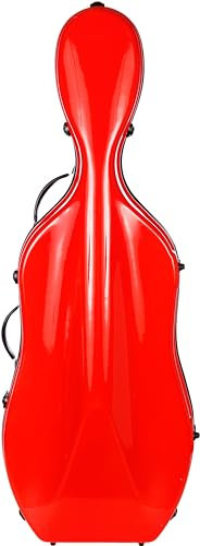Cellokoffer Fiberglass 4/4 Excellent rot M-case
