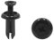 sourcing map 50uds 5mm Agujero Plástico Paragolpes Defensa Sujetador Remaches Grapas para Coche Vehículo