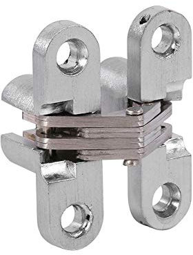 Charnières de Porte en alliage de zinc pliante invisible Charnière cachée Croix charnières pour porte placard meubles(43.7mm)