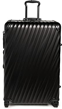 TUMI - 19-Grad-Aluminiumkoffer mit erweiterbaren 4 Rädern – Hartschalenkoffer – 52,1 x 77,5 x 27,9 cm – Mattschwarz