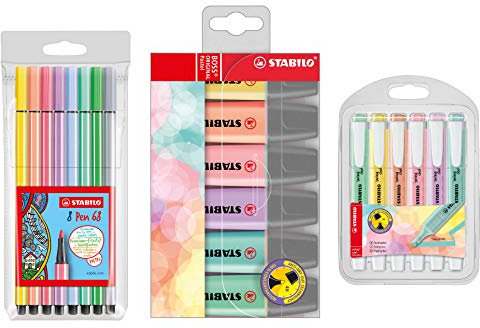 STABILO - Textmarker - swing cool Pastel - 5x 6er Pack - mit 6 verschiedenen Farben