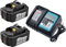 2X BL1850B Akku 18V 5,0Ah mit Ladegerät DC18RC Ersatzakkus für Makita BL1830 BL1840 BL1850, Makita dlm431z dur181z DUC353Z DUC302Z DLM380Z, Makita Radio DMR110 DMR104 dmr107 DMR112