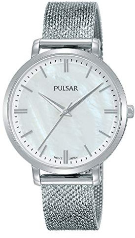 Pulsar Quarz Damen-Uhr Edelstahl mit Metallband PH8459X1