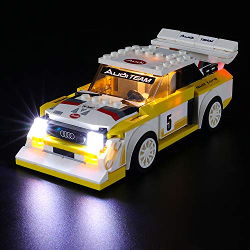 BRIKSMAX Led Beleuchtungsset für 1985 Audi Sport Quattro S1,Kompatibel Mit Lego 76897 Bausteinen Modell - Ohne Lego Set