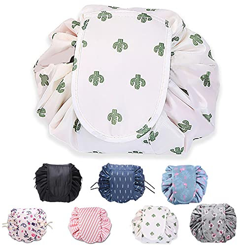 Lazy Kosmetiktasche Kosmetikbeutel,ZhengYue Große Schminktasche Reisetasche Make up Beutel Aufbewahrung OrganisatorKulturbeutel One-Step Organizer Reise Kulturtasche für Kinder Damen Mädchen