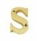 Ironmongery Solutions® House Door Letters A to Z in Polished Brass - Fit To All Types of Door 50mm (S)