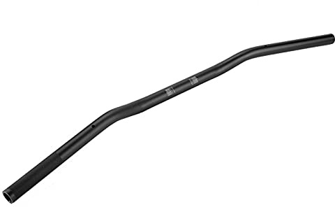 motorrad lenkerlenker 22mm flach Lenker 22mm Durchmesser Aluminiumlegierung Retro Motorrad modifizierter Lenker flach (Mattschwarz)