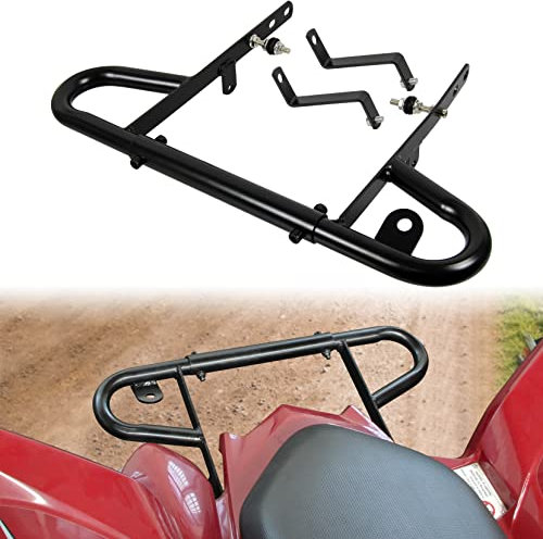 SAUTVS Breiter hinterer Bausatz für Grab Bar Yamaha Raptor 700 2006–2024, Heckstoßstange aus schwarzem Aluminium, kompatibel mit Yamaha Raptor 700/700R 2006–2024, Zubehör