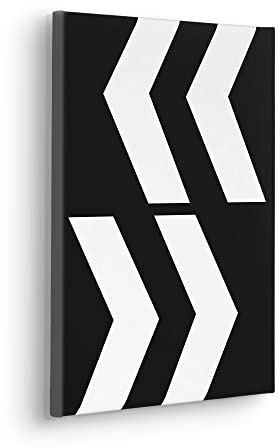 Komar Keilrahmenbild im Echtholzrahmen - Typo Arrows - Größe 30 x 40 cm - Wandbild, Kunstdruck, Wanddekoration, Design, Wohnzimmer, Schlafzimmer