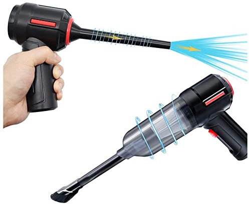 Ntcpefy 3-In-1 Computer Vacuum, Compressed Duster, Portable Handheld Vacuum Cordless Rechargeable