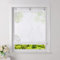 Heichkell Raffrollo mit U-Haken Transparent Raffgardinen Voile Ösenrollo mit Stickerei Vorhang ohne Bohren Grün BxH 80x140cm