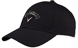 Callaway Damen Standard Liquid Metal Black OSFM Mütze, schwarz/Gunmetal, Einheitsgröße