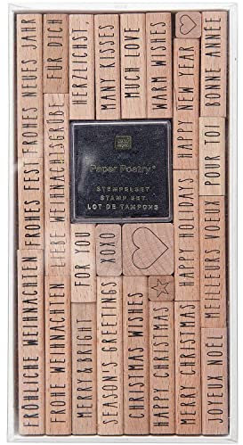 Stempelset Merry Christmas, Typewriter FSC 100%