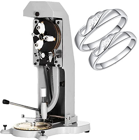 HNCXHX Innenringgravur Schmuck Ring Innengravur Maschine Ring Graveur Werkzeug Ringe Schmuckherstellung Gravur 1.5mm-2.0mm Standard Letter Block Dial Graviermaschine