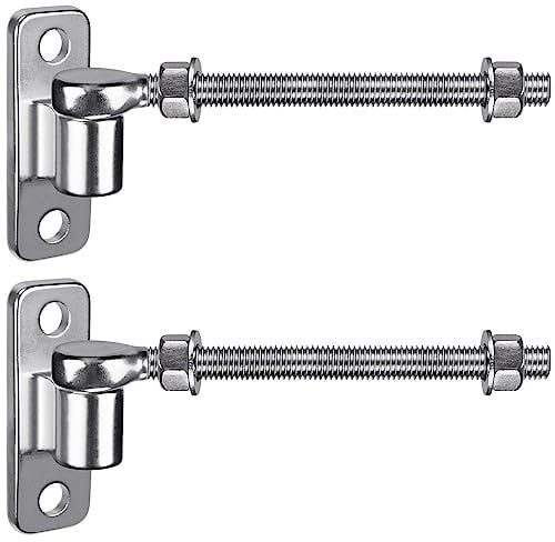Insaga Torscharnier M12, 2er Schwerlast Gartentor Scharnier 16mm Kloben J-haken zu Bolzen mit Augen Platte Edelstahl Zauntor Torangel Verstellbar zum Schraube für Bauernhof Tor/Feld/Holzzaun, 254mm