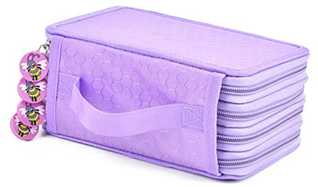 MAGICLULU Organizer Für Federmäppchen Lila Federmäppchen Aufbewahrungsorganisator Für Kunstbedarf Federmäppchen Für Kinder Federmäppchen Mit Fach Bleistift Tragbar Etui Zweite Generation