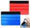 Car Felt Edge Squeegee, 2 Pcs 4 Inch Car Vinyl Wrap Tool, Wallpaper Smoothing Tool, Squeegee Applicator Tool for Car Vinyl Wrap, Window Tint, Wallpaper, Decal Sticker Installation(Blue,Red)