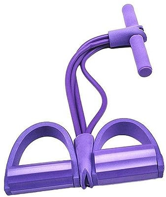 Spannseil mit 4 Röhren, Pedal, Knöchel, Bauchmuskeltrainer, Fitness, elastisches Zugseil, Training, bis Sportgeräte, Sitzen