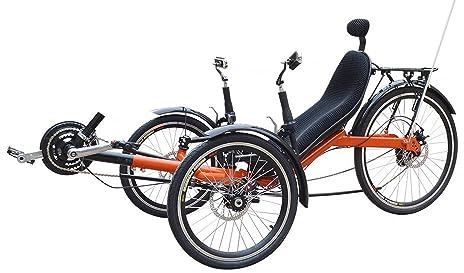 Einstellbare Rot Fett Reifen 20 Zoll 6 Geschwindigkeit Liegerad 3 Rad Pedal Dreirad Fahrrad