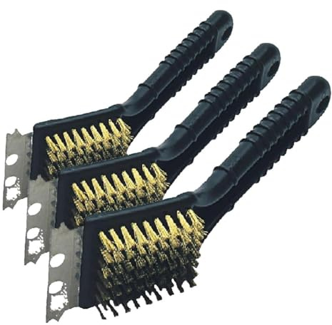 CAMPINGAZ Cepillo Plástico 2 en 1 2000032607 Noir 21.5 x 7 x 5 cm (Lot de 3)