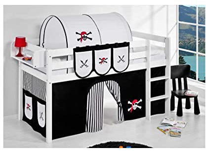Befara HOCHBETT NEPTUNO MIT VORHAENGE - 90 x 200 - Piraten