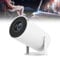 QIeAny Mini Projector, Portable Projector, 120 ANSI Lumens+1280 * 720P Resolving Power, Dual Channel WiFi/Can Cast Screen/180'Flexible Projection, Low Noise,White