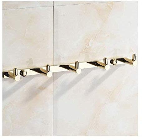 MLLNPP Wandgarderobe Kupfer Kleiderbügel Tür Kleiderhaken Badezimmer Wandgarderobe Kleiderhaken Kleiderbügel Gold/B