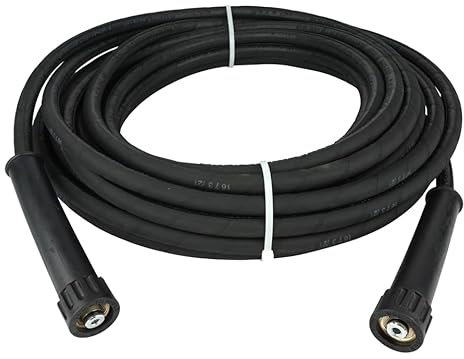 Profi Hochdruckschlauch | für Kärcher Kränzle Hochdruckreiniger | bis 400 bar | DN 10 | robust und flexibel | M22x1,5 IG x M22x1,5 IG | Schlauch (15 Meter)