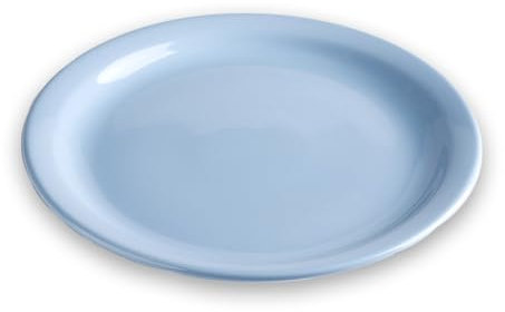 SALZKAMMERGUT KERAMIK Dessertteller, Ø 23 cm, Eisblau glänzend, Geschirr handgemacht in Österreich