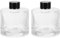 sourcing map 2pcs 200ml/6.8oz Empty Glass Diffuser Bottle 3.6 x 3.1 Refillable Fragrance Accessories Aromatherapy Jar Container for Replacement Reed Diffuser DIY Home Bathroom Transparent