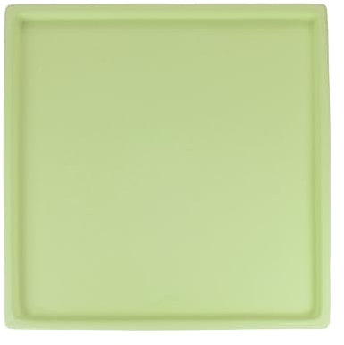 M METERXITY Ceramic Plant Saucer, 8 Inch Plant Water Catcher Tray, Plant Pot Saucers for Indoor/Outdoor Plants/Flower Drainage Drip Water Tray [Square Matcha Green]