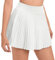 Timuspo Sommerrock Damen Elegant Leicht Skater Rock mit Innenhose und Taschen Kurzer Pleated Skirt Weißer S