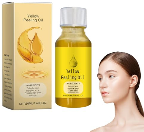 Peeling-Gel, Peeling-Öl Extra Stark, Whiten Yellow Öl für dunkle Haut, Für Haut Und Dunkle Flecken, Gewöhnliches Körperpeelingöl