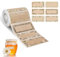 AiQInu Etichette Adesive per Marmellate,500 Pezzi Etichette Marmellata Adesive in Carta Kraft, Etichette Autoadesive Marmellate Per Barattoli Di Spezie, Bottiglie,Sacchetti Regalo, Buste