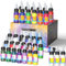 Oasser Pintura Para Aerógrafo Kit Multicolor Pinturas Acrílicas 33 Colores 3 Diluyentes 20 ml/Botella para Textil, Madera, Piedra, Plástico