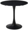 JZGORC Runder Esstisch, moderner, lässiger Esstisch für 2–4 Personen, perfekt für Wohnzimmer, Esszimmer, Küche, Café – Schwarz - 80cm
