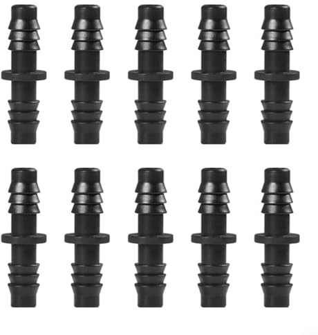 CWOQOCW 30PC Direct Fitting Double Barbed PE Tube Extension Fitting Irrigation Connector(90pcs)