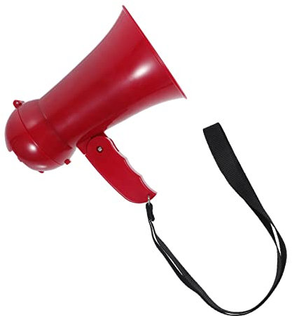 Toddmomy Tragbarer Sprecher Megaphon Lautsprecher Party lautes Megafon Plastik rot