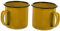 TOPPERFUN 2Pezzi Tazze Acqua Smalto Retro Tazze Vintage per Bevande Calde Capacità per Ufficio e Ristoranti Resistente e Facile da Usare