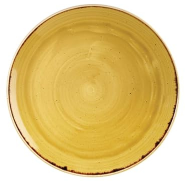 Churchill 393606 Stonecast Speiseteller, Porzellan, Must Yellow, 29 cm