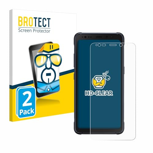 BROTECT 2 Stück Schutzfolie für Samsung Galaxy S8 Active Displayschutz Folie Made in Germany, Ultra-Klar
