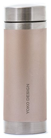 YOKO DESIGN 1483 Menu 7066106 Teekanne Thermo Facetten Edelstahl Facetten Gold 19, 5 x 6, 5 cm