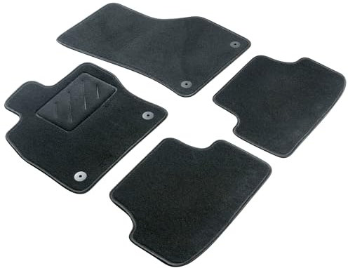 WALSER Comfort Auto Teppiche für VW Touran 2006-05/2015, 7-Sitzer, 100% passgenaue Auto Fußmatten Made in Europe, Fußmatte Auto, Autoteppich Auto, Fussmatten Auto