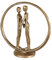 Casablanca Design Skulptur Forever goldfarben