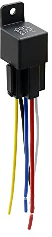 sourcing map Automobil Auto Relais Staffel 5 Drähte mit Steckdose DC 48V 40A SPDT 5 -Polig