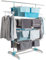 IDMarket - Séchoir à Linge Vertical Pliable 4 Niveaux Optimum capacité 30M avec Tringle télescopique Blanc et Bleu
