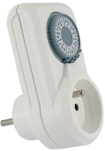 Legrand 095860 Haushalts-Zeitschaltuhr mit Stecker, Sockel 2P+T, 16 A