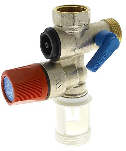 Groupe de sécurité inox 3/4 7 bars compatible ballons électrique toutes marques