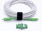 Elfcam - Fiber Optic Cable Singlemode SC/APC to SC/APC, Delivery with the Coupler for Extending Fiber Optic Cable, Compatible with FTTH, White (30M)